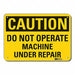Caution Sign 7 inx10 in Plastic