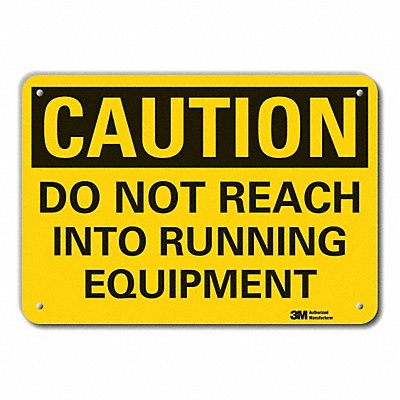 Caution Sign 10 inx14 in Plastic