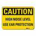 Caution Sign 7 in x 10 in Plastic