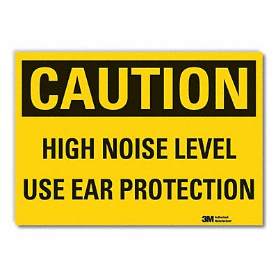 Caution Sign 7in x 10in Non-PVC Polymer