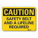 Caution Sign 7 in x 10 in Plastic