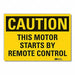 Caution Sign 10inx14in Non-PVC Polymer
