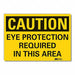 Eye Caution Rflct Label 7 in x 10 in