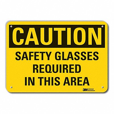 Caution Sign 10 inx14 in Plastic