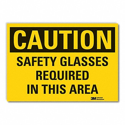 Caution Sign 7inx10in Non-PVC Polymer