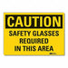 Caution Sign 7inx10in Non-PVC Polymer