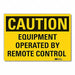 Caution Sign 7in x 10in Non-PVC Polymer