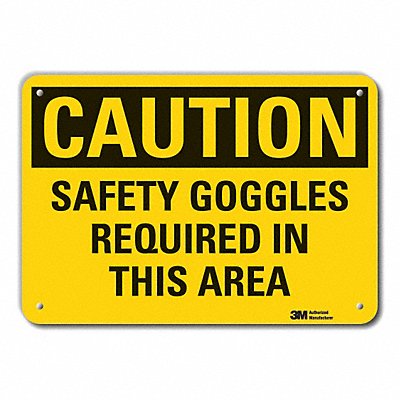 Rflct Eye Caution Sign 10x14in Alum
