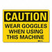 Caution Sign 10inx14in Non-PVC Polymer