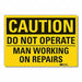 Caution Sign 10inx14in Non-PVC Polymer