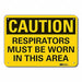 Caution Sign 7 in x 10 in Plastic
