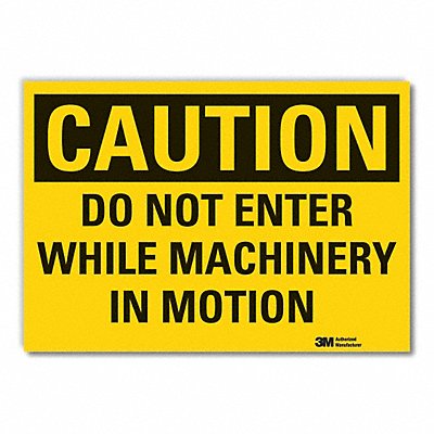 Caution Sign 10inx14in Non-PVC Polymer