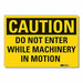 Caution Sign 10inx14in Non-PVC Polymer