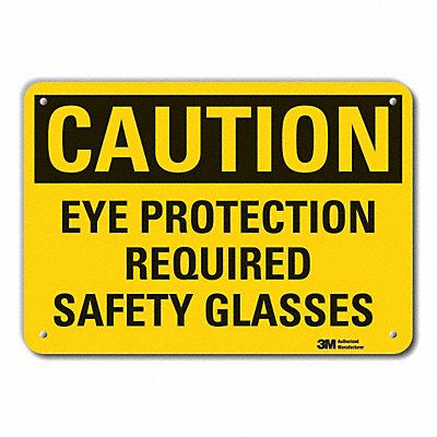 Caution Sign 10 inx14 in Plastic