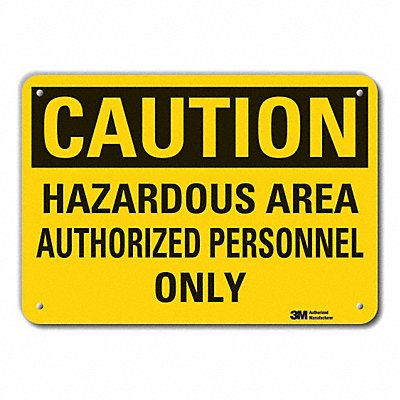 Caution Sign 10 inx14 in Plastic