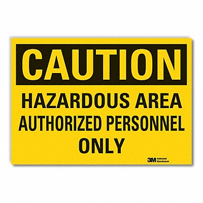 Hazard Area Caution Rflct Lbl 5inx7in