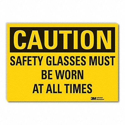 Caution Sign 7in x 10in Non-PVC Polymer