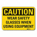 Caution Sign 10 in x 14 in Plastic
