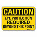 Caution Sign 7 inx10 in Plastic