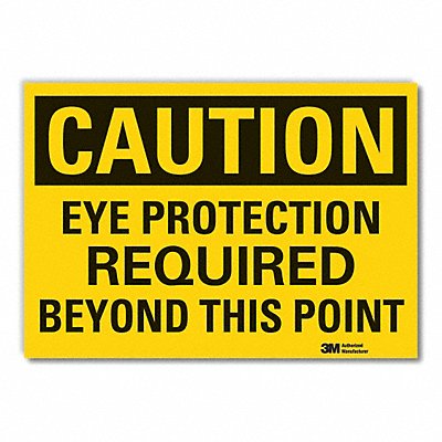 Eye Caution Rflctv Label 5inx7in