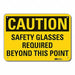 Caution Sign 7 in x 10 in Aluminum