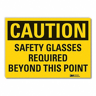 Caution Sign 10inx14in Non-PVC Polymer