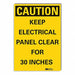 Caution Sign 14inx10in Non-PVC Polymer
