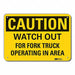 Caution Sign 7 inx10 in Plastic
