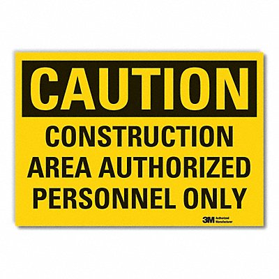 Caution Sign 10inx14in Non-PVC Polymer