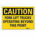 Lift Truck Trfc Caution RflctvLbl 7x10in