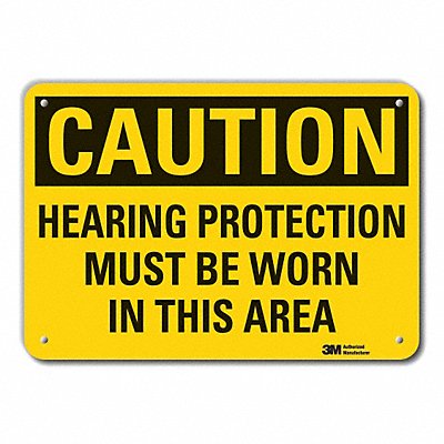 Caution Sign 10 inx14 in Plastic