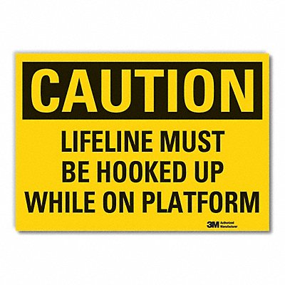 Caution Sign 10inx14in Non-PVC Polymer
