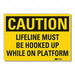 Fall Caution Rflctv Label 3.5inx5in