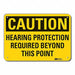 Caution Sign 7 inx10 in Plastic