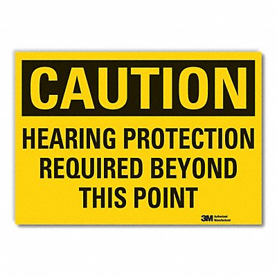 Caution Sign 10inx14in Non-PVC Polymer