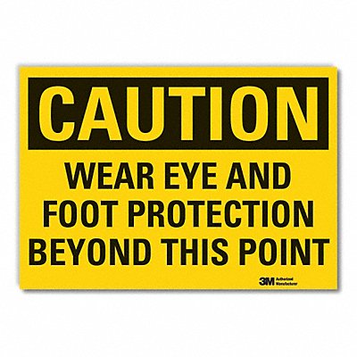Caution Sign 10inx14in Non-PVC Polymer