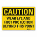 Caution Sign 10inx14in Non-PVC Polymer