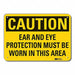 Caution Sign 10 in x 14 in Plastic
