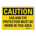 Caution Sign 7inx10in Non-PVC Polymer