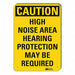 Caution Sign 10 in x 7 in Plastic
