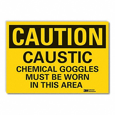 Caution Sign 7in x 10in Non-PVC Polymer