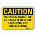 Caution Sign 10 inx14 in Plastic