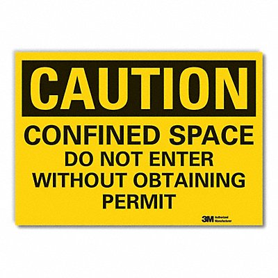 Caution Sign 10inx14in Non-PVC Polymer