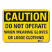 Caution Sign 7 inx10 in Plastic