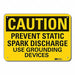 Rflct Grounding Caut Sign 10x14in Alum