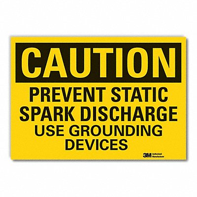 Caution Sign 10inx14in Non-PVC Polymer