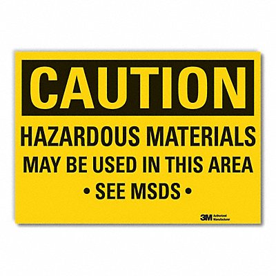 Caution Sign 10inx14in Non-PVC Polymer