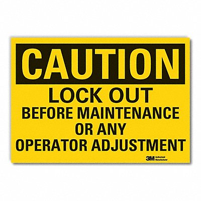 Caution Sign 10inx14in Non-PVC Polymer