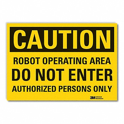 Caution Sign 10inx14in Non-PVC Polymer