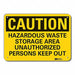 Caution Sign 10 in x 14 in Plastic